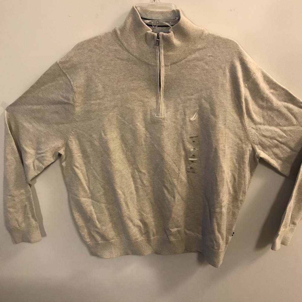 Men’s Brand New Cream Nautica Sweater -NWT XL